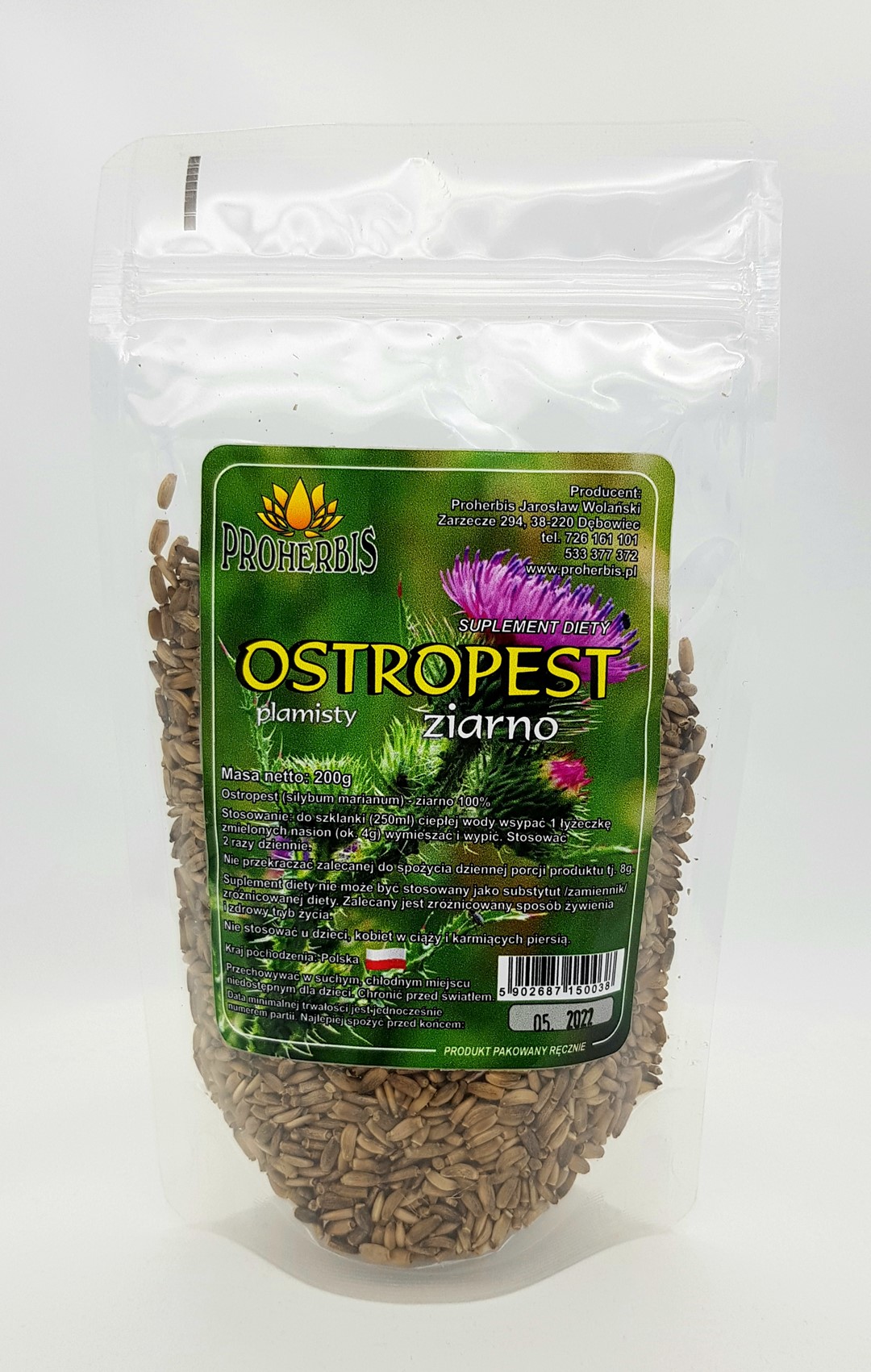 OSTROPEST PLAMISTY ziarno 200g