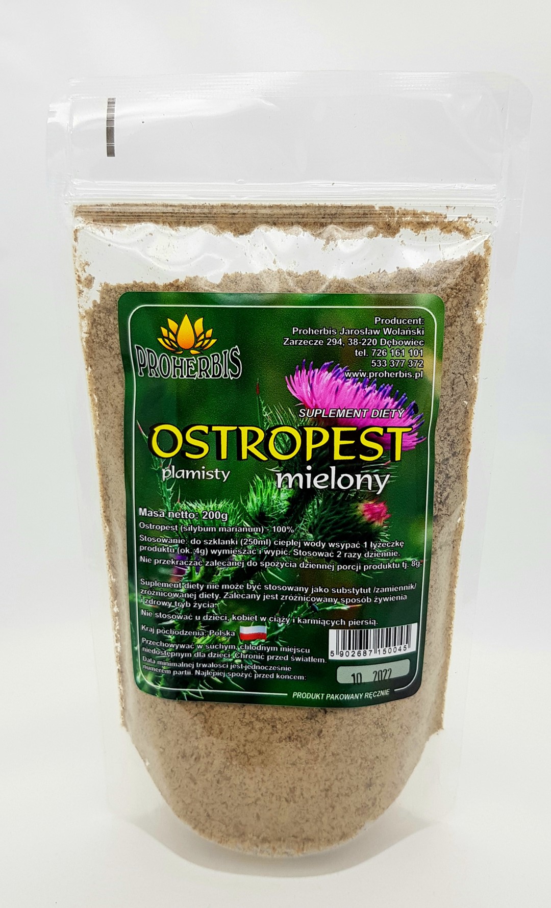 OSTROPEST PLAMISTY mielony 200g