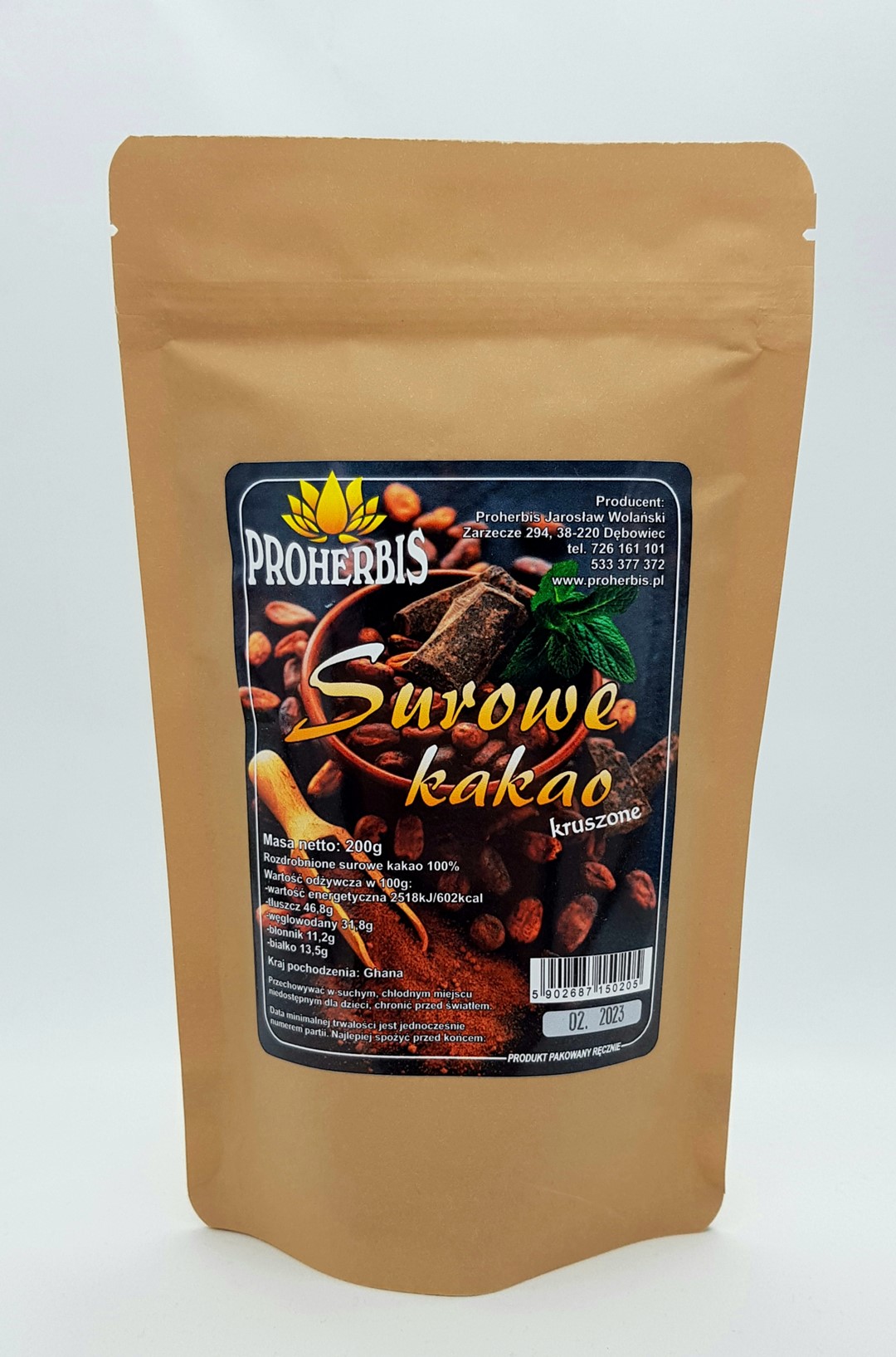 SUROWE KAKAO kruszone 200g