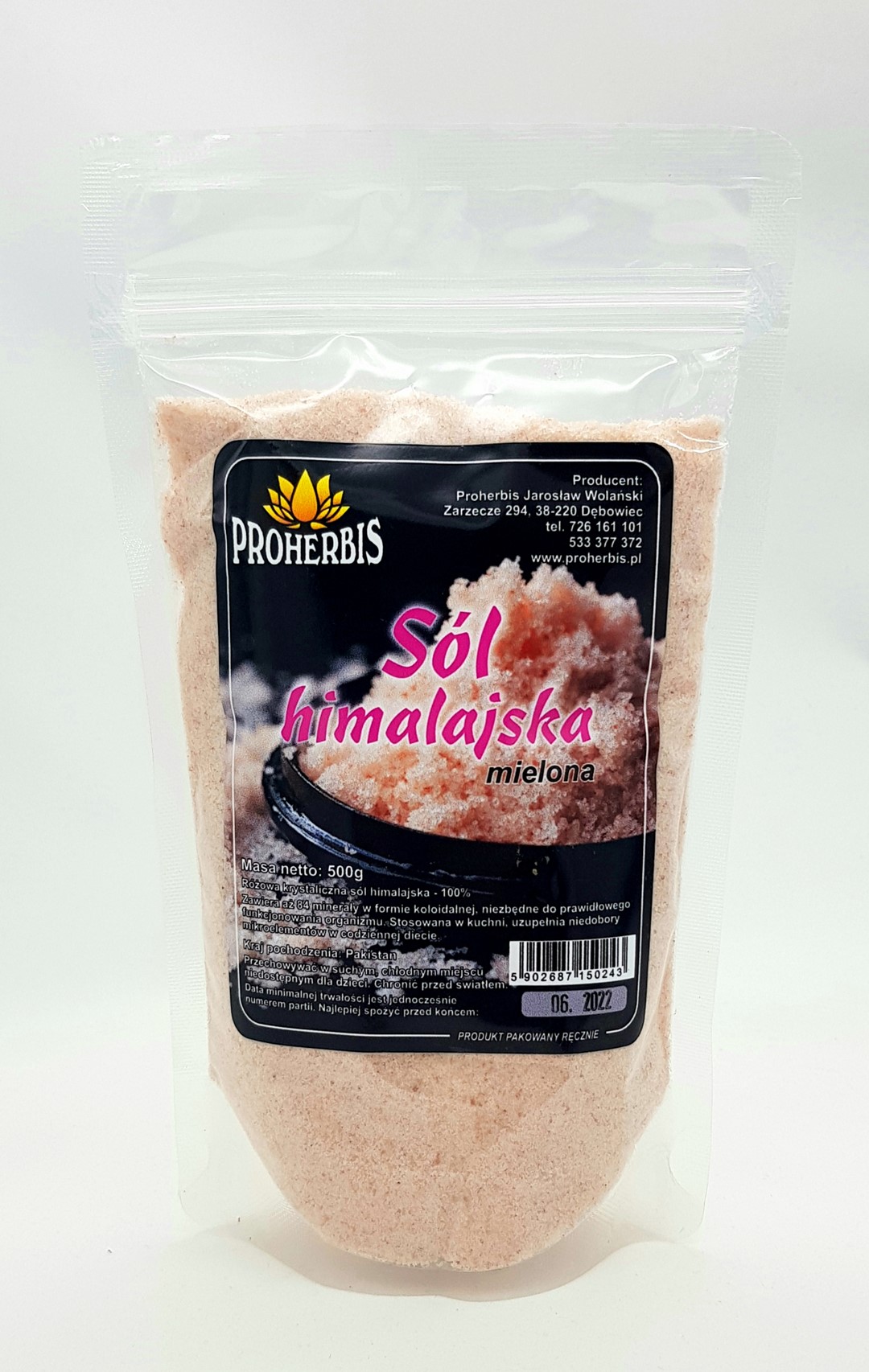 SÓL HIMALAJSKA mielona 500g