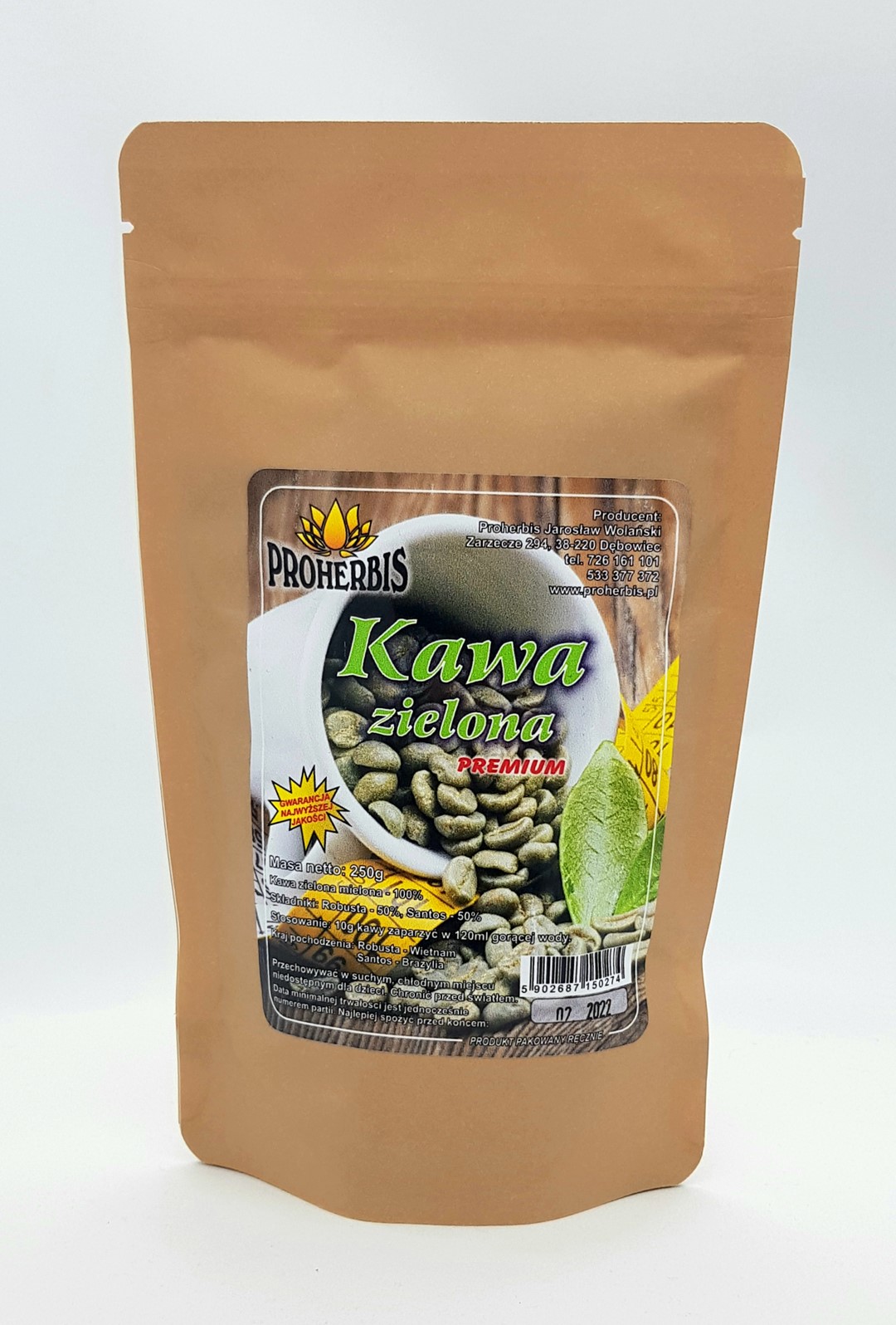 KAWA ZIELONA premium 250g