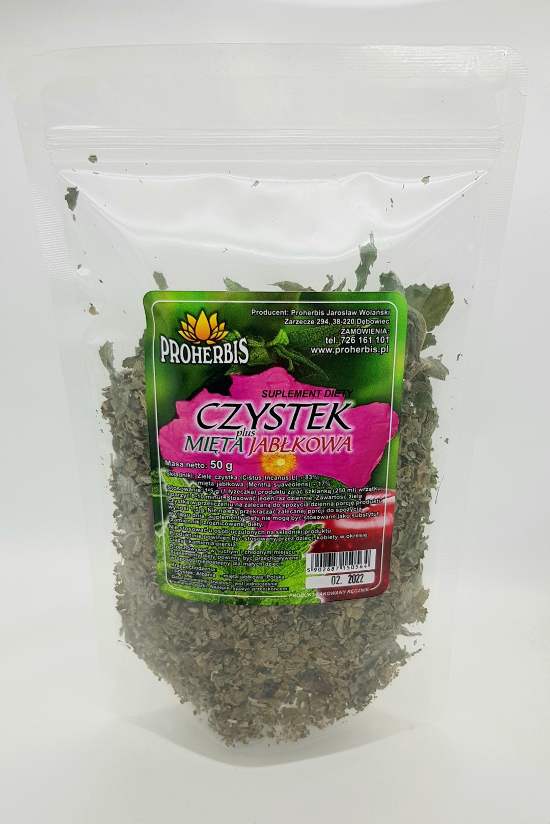 CZYSTEK z miętą jabłkową 50g