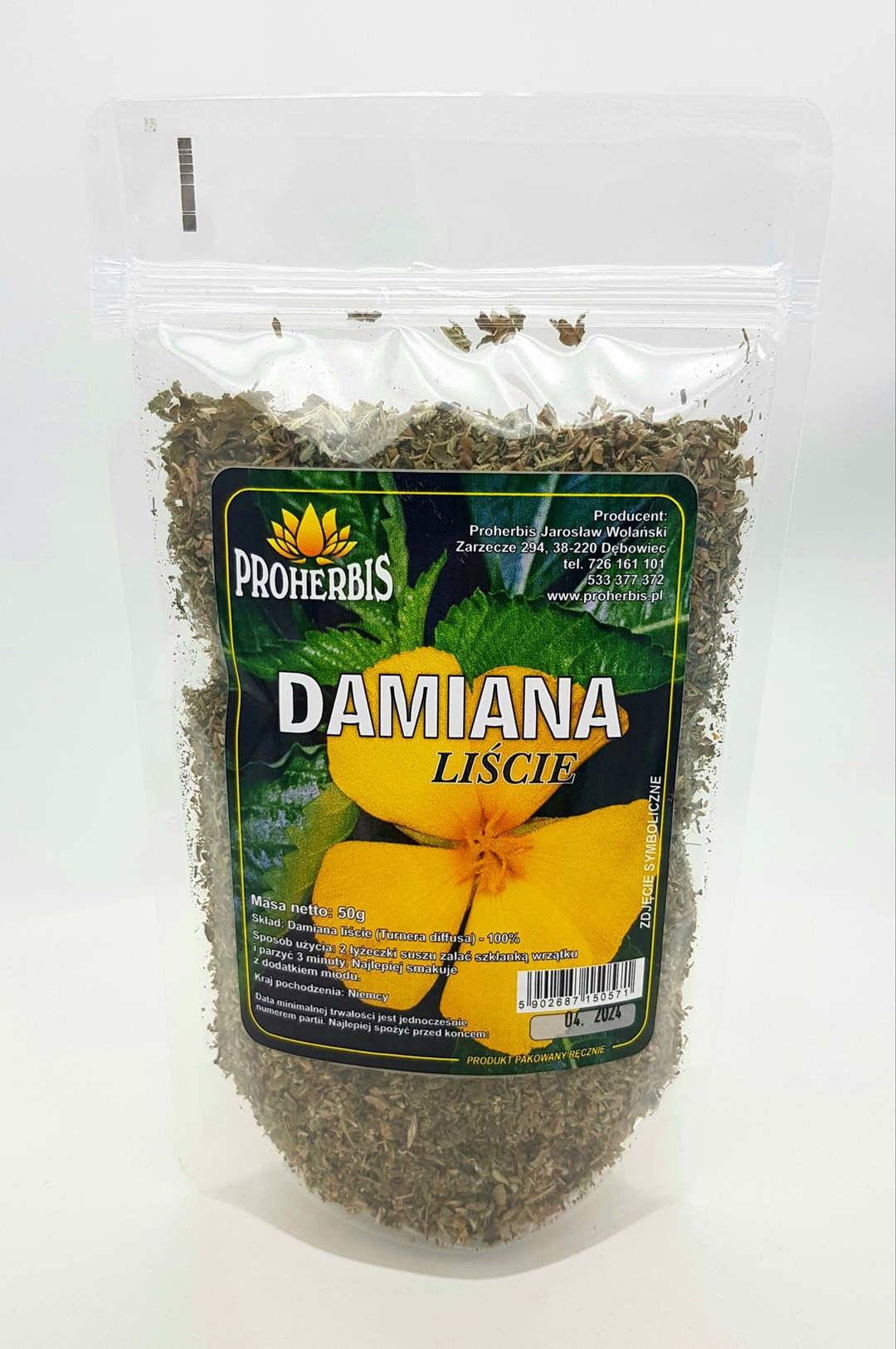 DAMIANA liście 50g