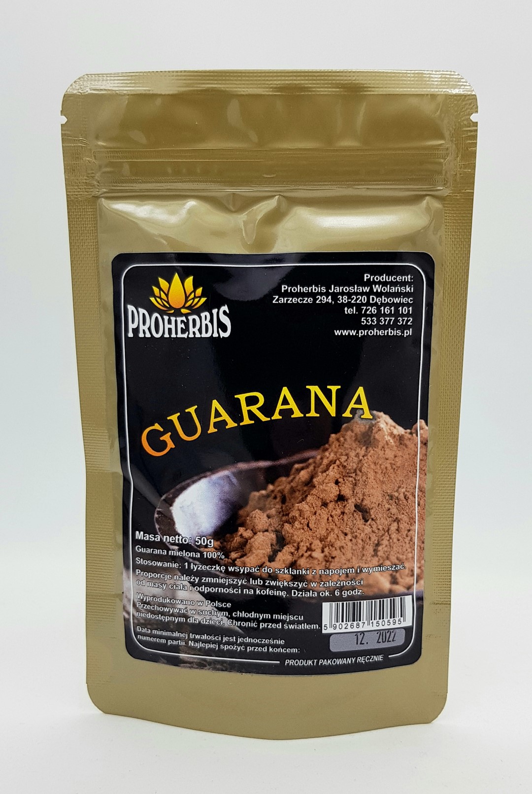 GUARANA mielona 50g