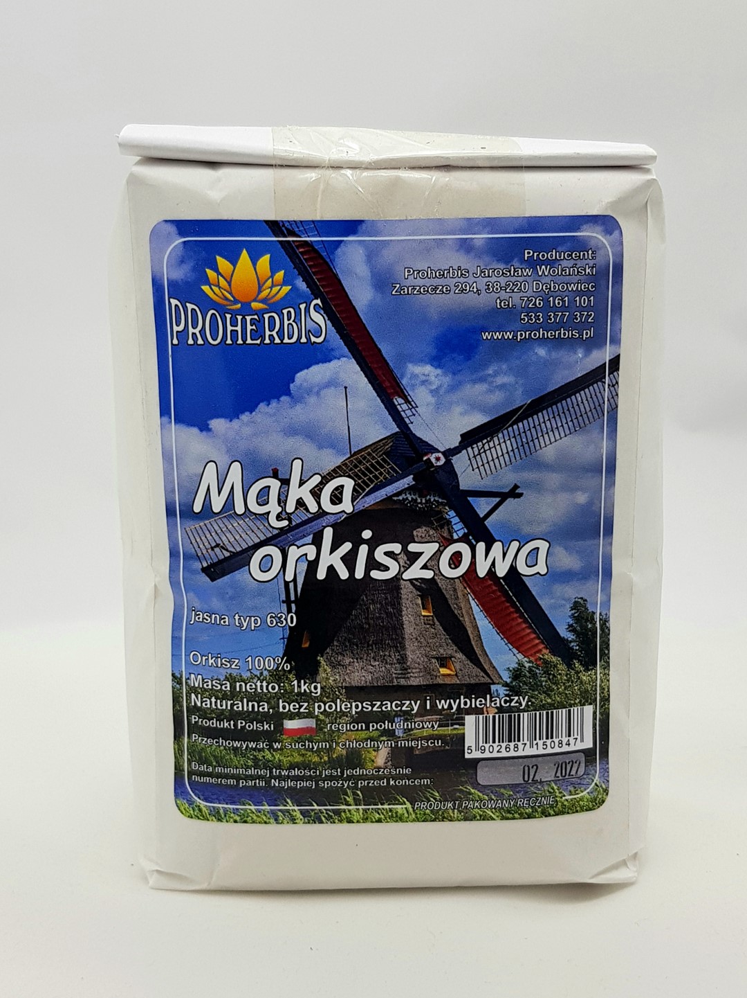 MĄKA ORKISZOWA JASNA typ 630 1kg