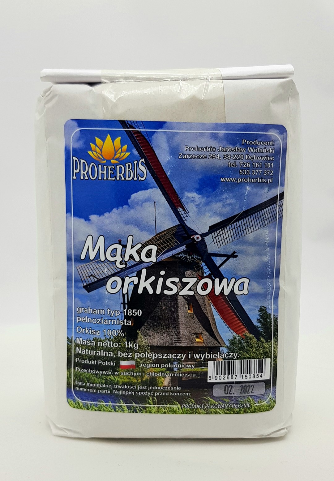 MĄKA ORKISZOWA GRAHAM typ 1850 1kg