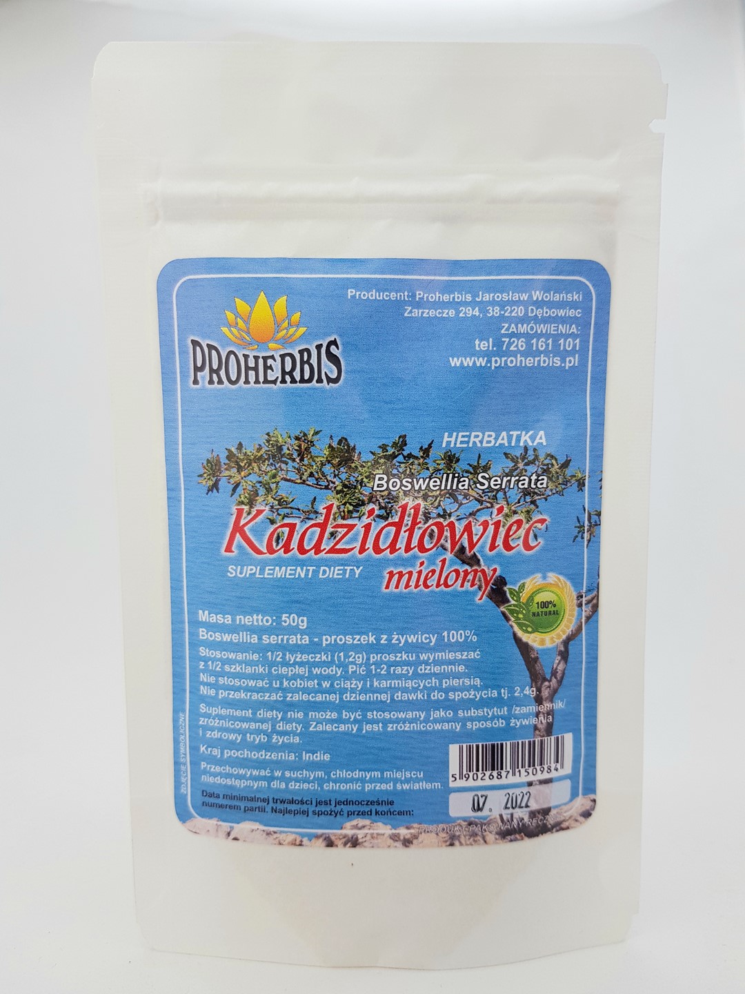 KADZIDŁOWIEC (boswellia serrata) mielony 50g
