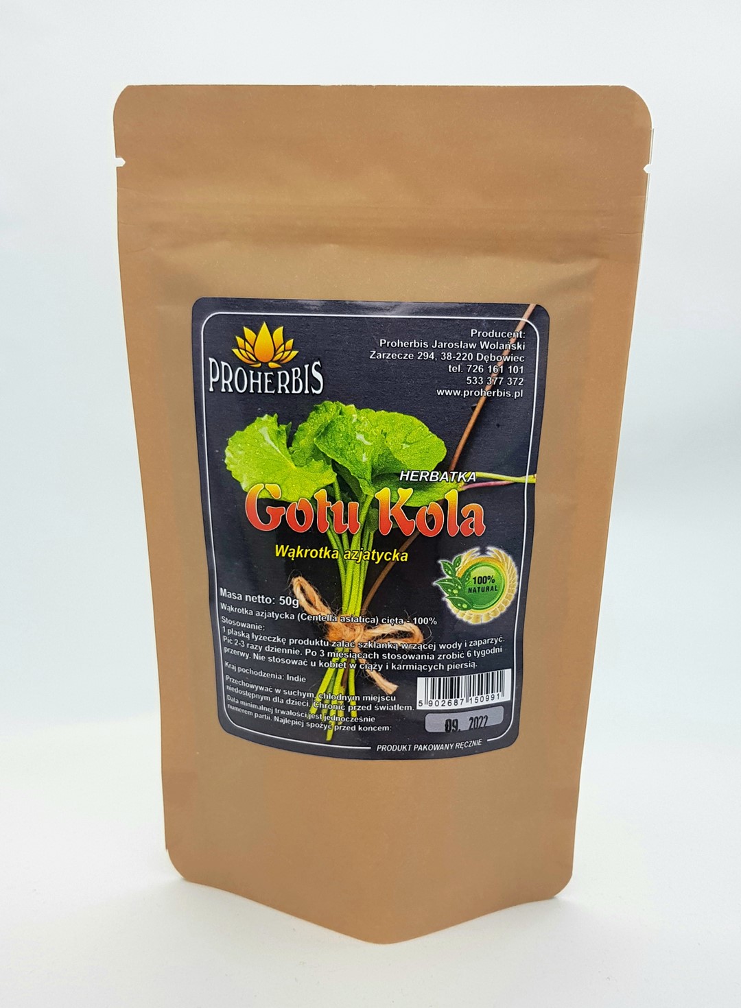 GOTU KOLA (wąkrotka azjatycka) 50g