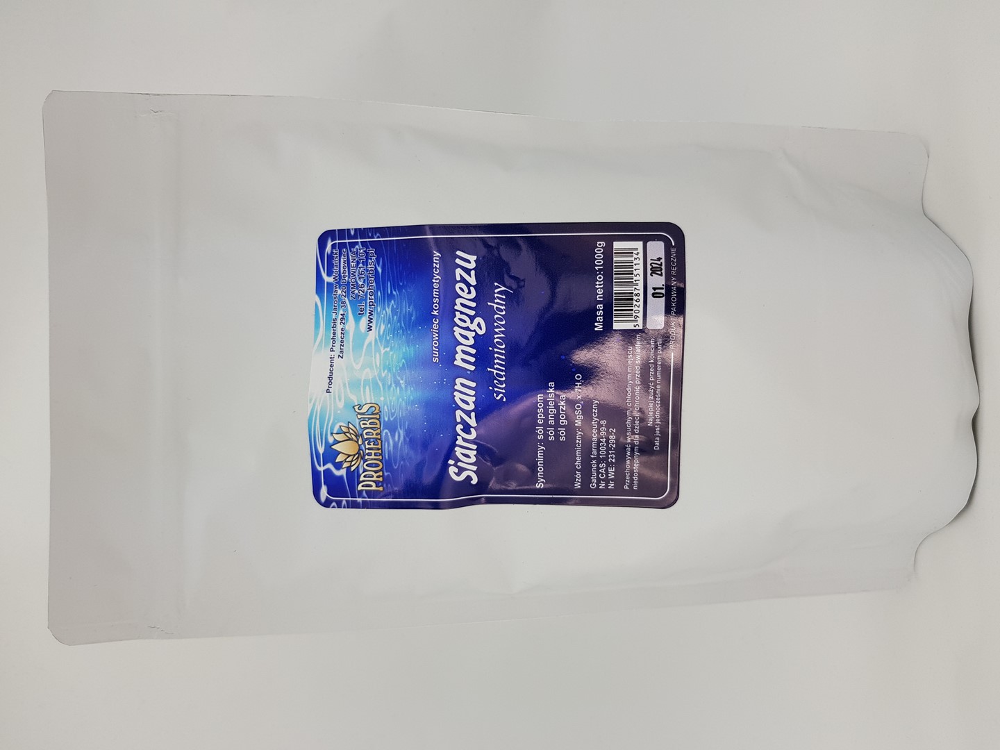 SIARCZAN MAGNEZU (sól Epsom,sól gorzka) 1000g