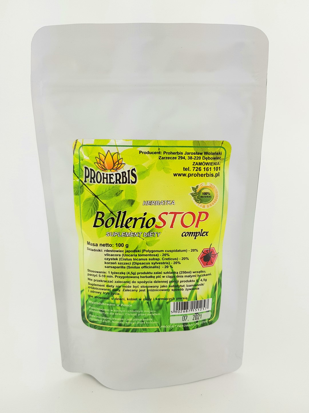 Herbatka BOLLERIOSTOP complex 100g