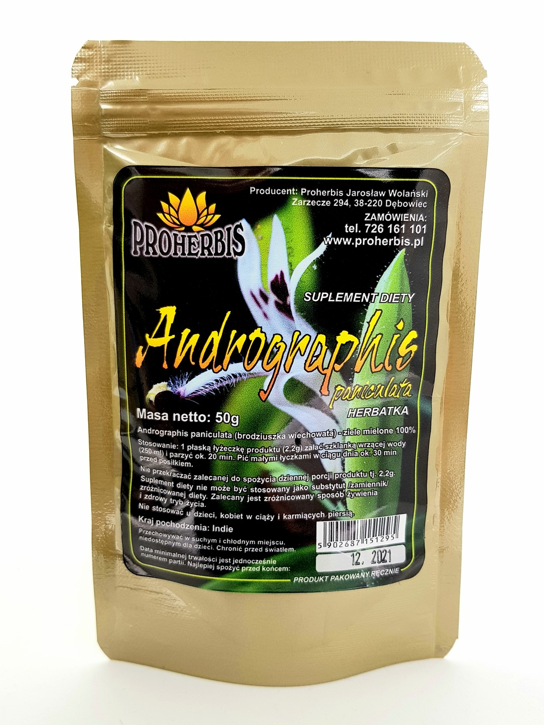 ANDROGRAPHIS PANICULATA (brodziuszka) 50g