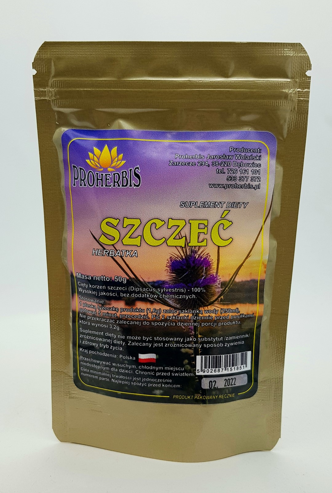 SZCZEĆ POSPOLITA korzeń cięty 50g