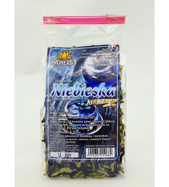 KLITORIA TERNATEŃSKA 30g (niebieska herbatka)