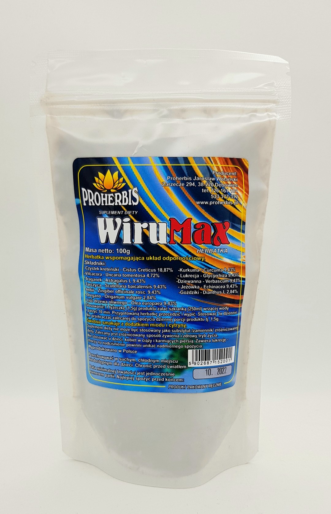 Herbatka WIRU MAX 100g