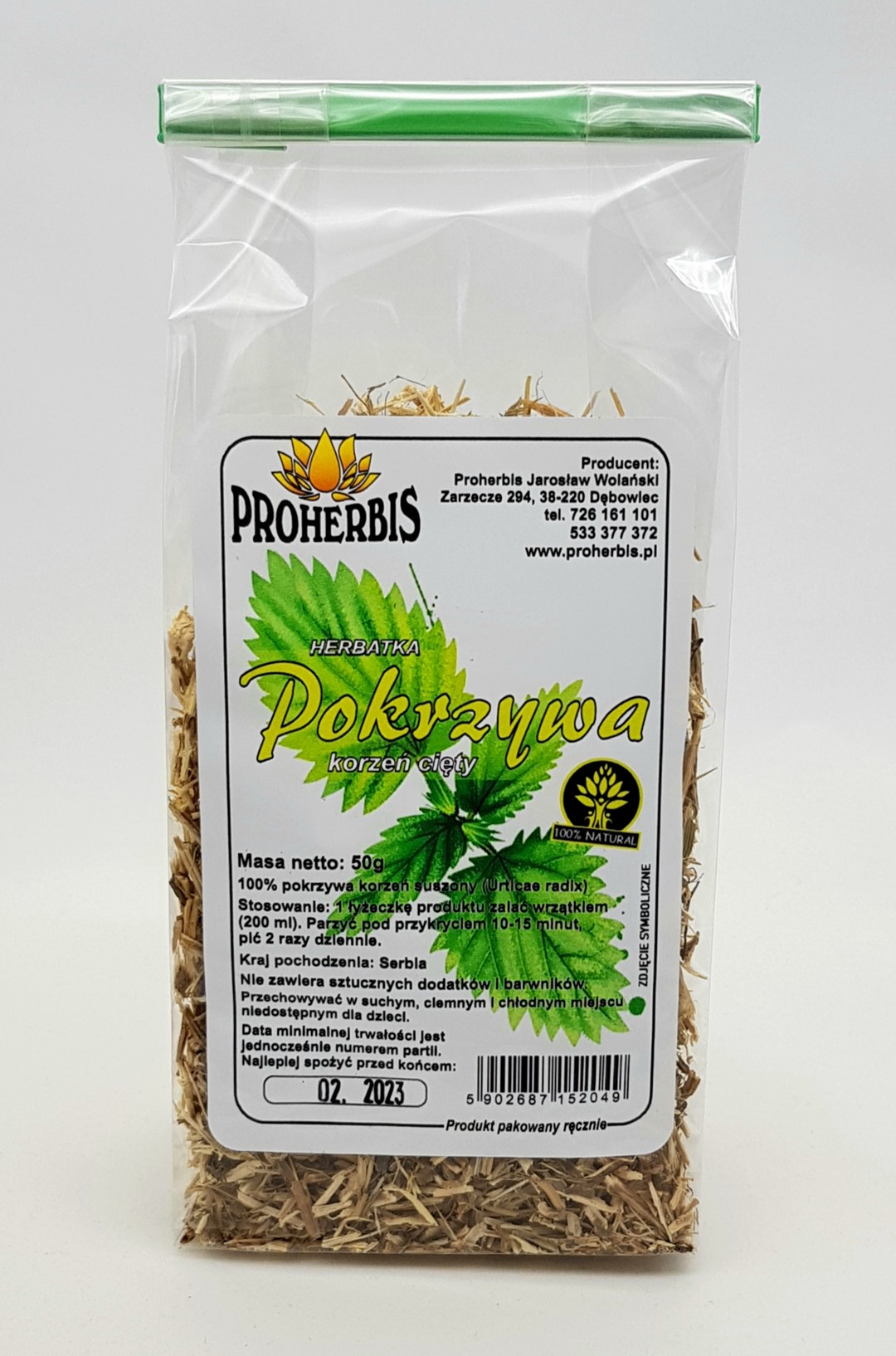 POKRZYWA korzeń cięty 50g