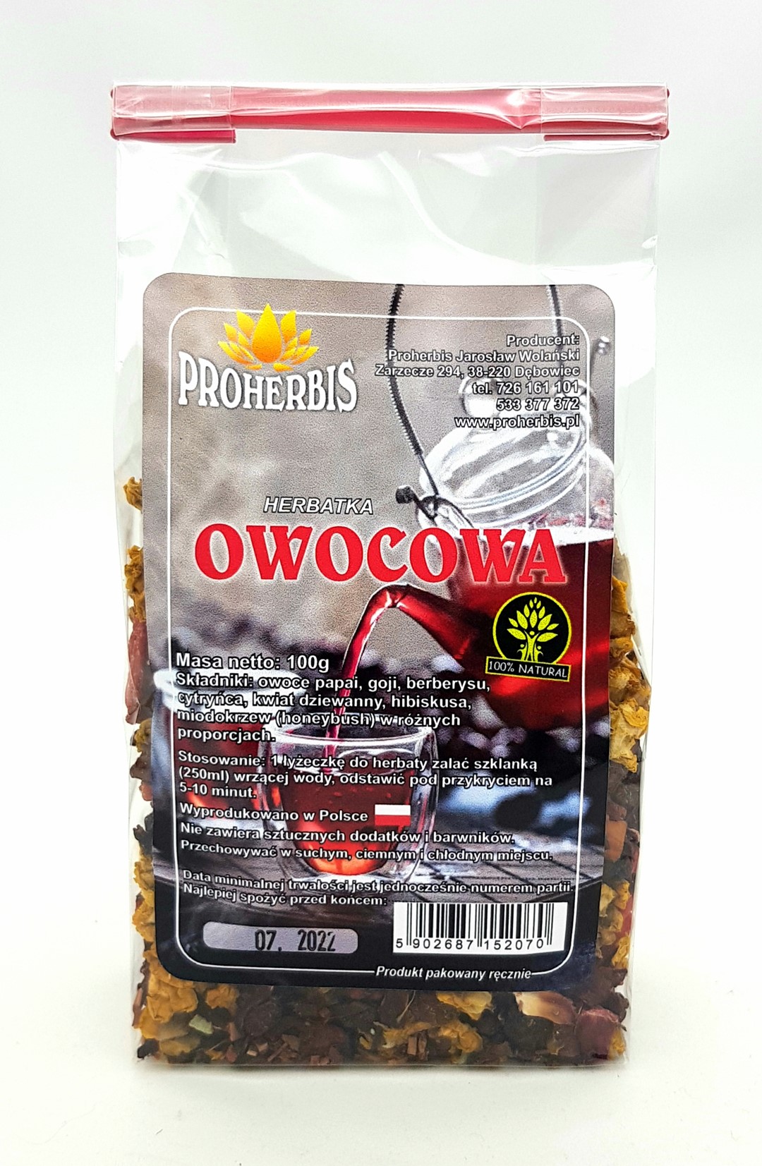 Herbatka OWOCOWA 100g