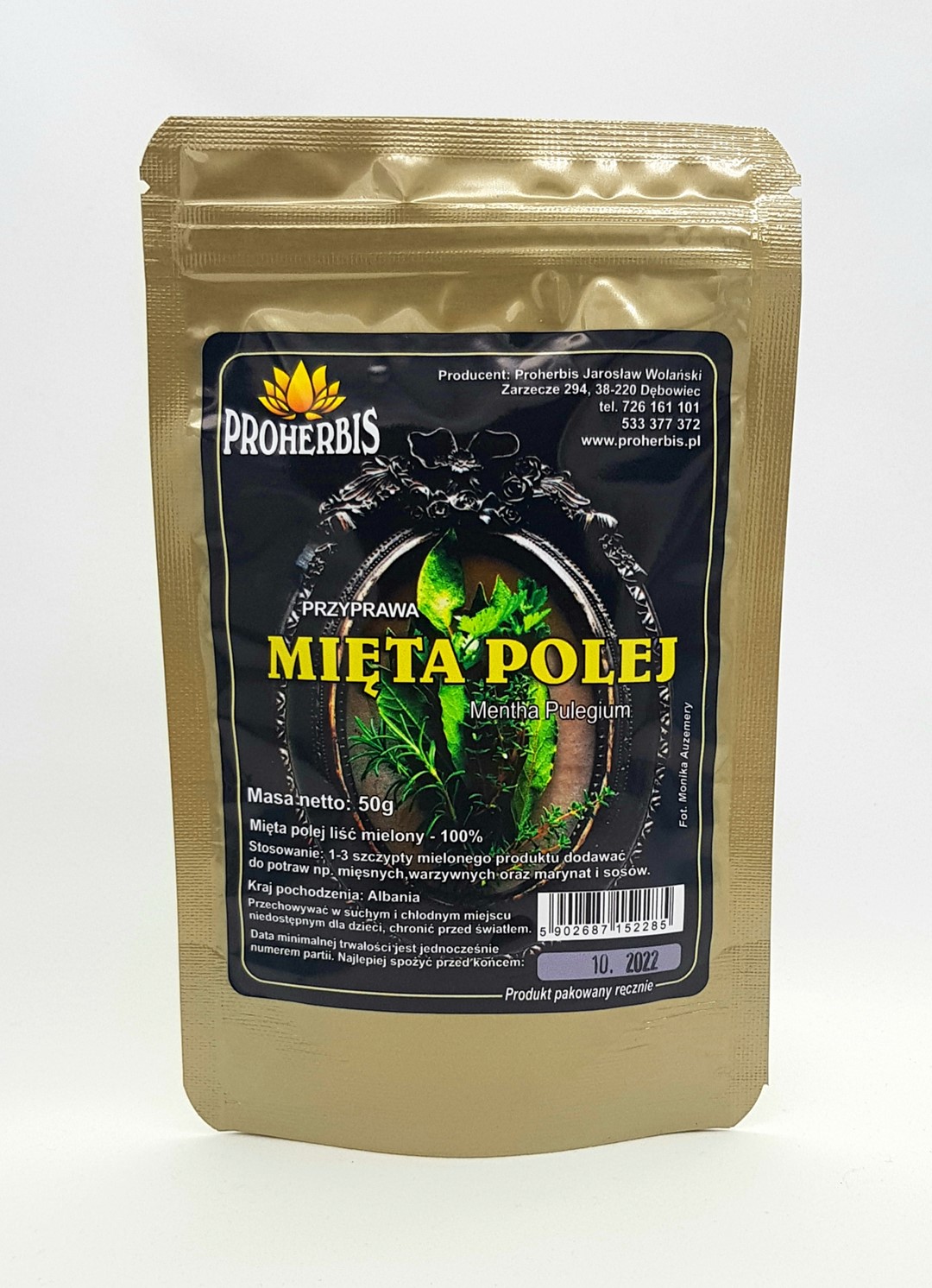 MIĘTA POLEJ liść mielony 50g