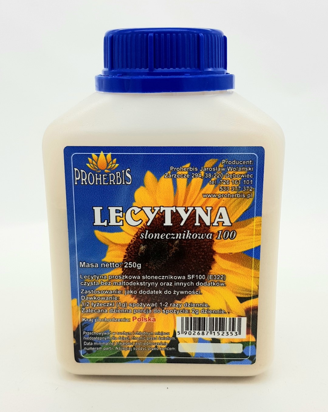 LECYTYNA SŁONECZNIKOWA SF 100 250g