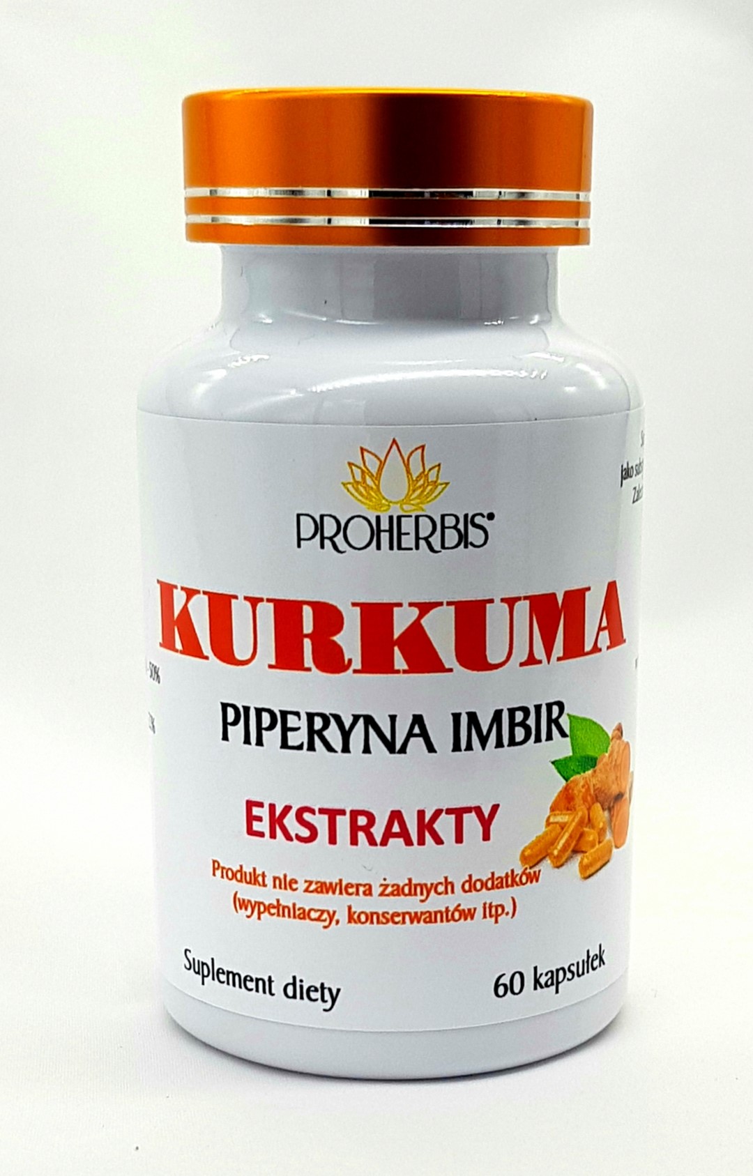 KURKUMA + IMBIR + PIEPRZ 60 kapsułek