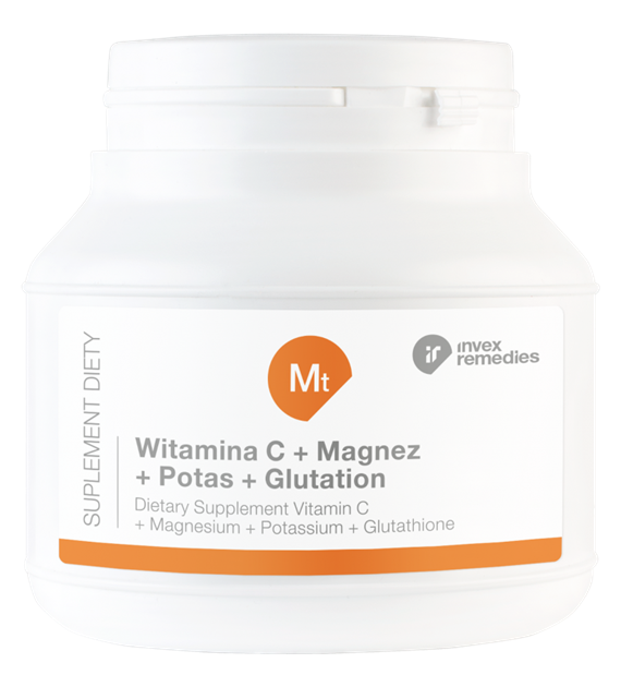 WITAMINA C + MAGNEZ + POTAS + GLUTATION   150 g