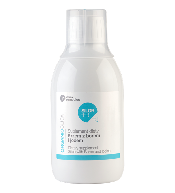 SILOR + B + J ORGANIC 1000 - suplement diety z krzemem, borem i jodem  poj. 500