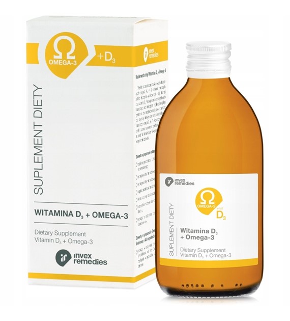 WITAMINA D 3 + OMEGA 3   poj. 300 mlWITAMINA D 3 + OMEGA 3   poj. 300 ml
