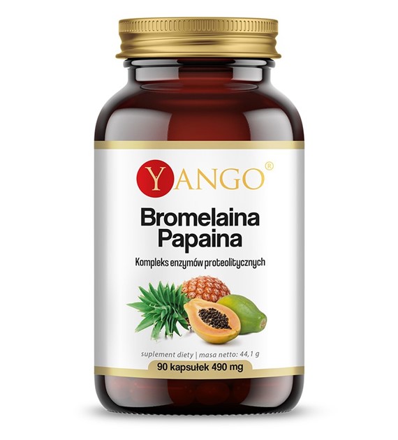 BROMELAINA + PAPAINA - 90 kaps.