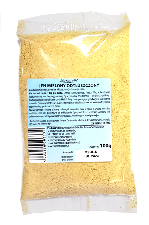 LEN MIELONY ODTŁUSZCZONY 100 g