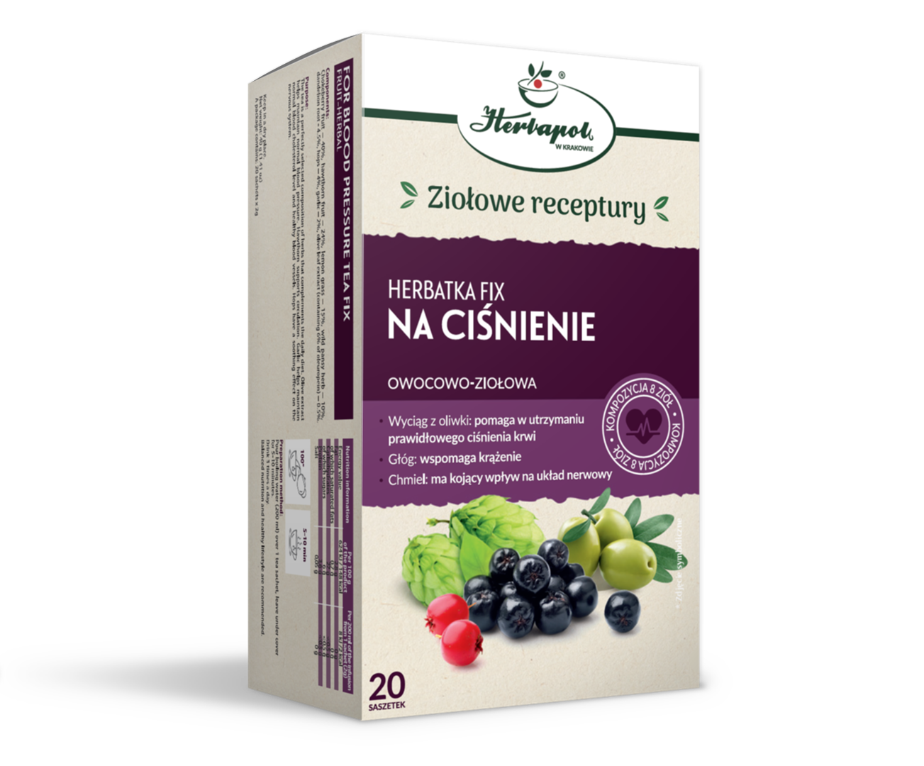 NA CIŚNIENIE 40,0 g (2,0gx20szt.)