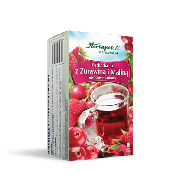 Z ŻURAWINĄ I MALINĄ   40,0 g (2,0gx20szt.)