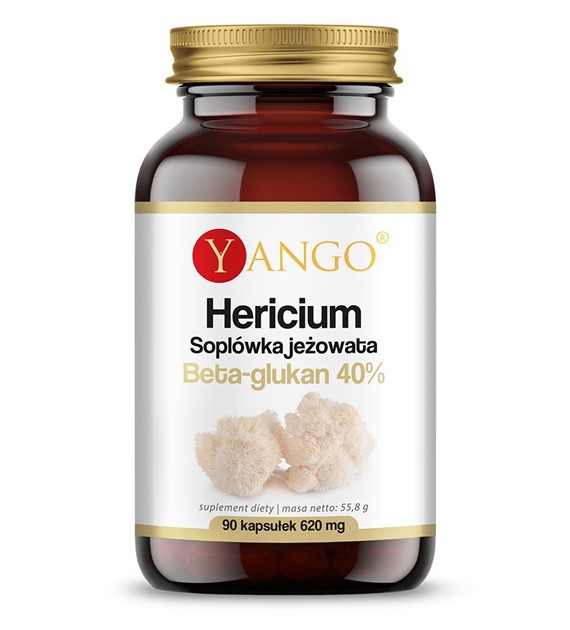 HERICIUM - Soplówka jeżowata - 40% Beta-glukan - 90 kaps.