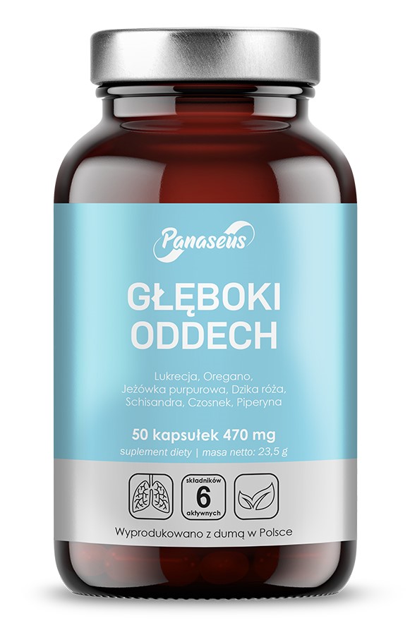 GŁĘBOKI ODDECH - 50 kaps.- Panaseus