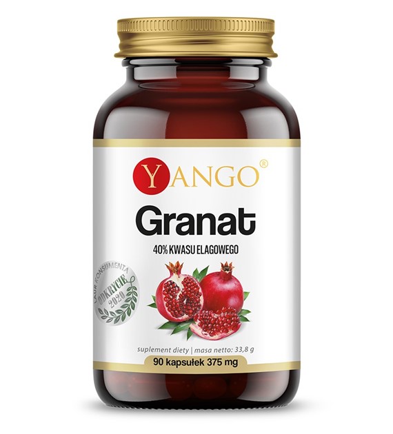 GRANAT - ekstrakt ze skórki - kwas elagowy 40% - 90 kaps.