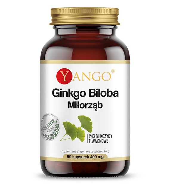 GINGKO BILOBA (Miłorząb japoński)  - ekstrakt 24% - 90 kaps.