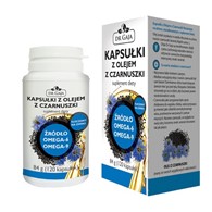 KAPSUŁKI Z OLEJEM CZARNUSZKI 500 mg Dr Gaja tłoczonym na zimno, nierafinowanym, suplement diety, 120 kapsułek