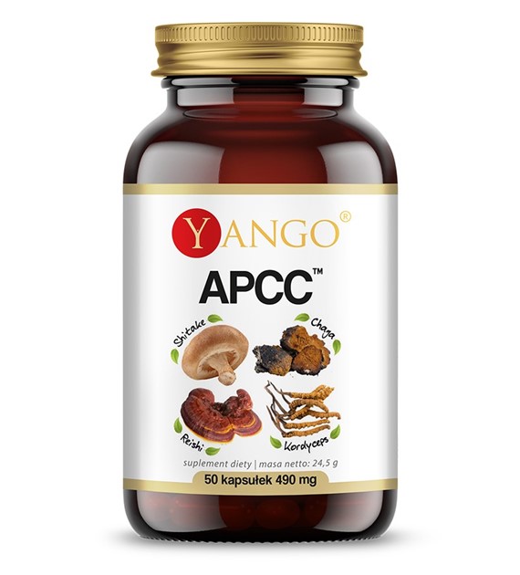 APCC™ - ekstrakty: reishi, kordyceps, shitake, chaga - 50 kaps.