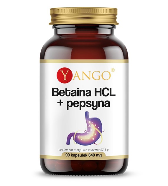 BETAINA HCL + PEPSYNA - 90 kaps.