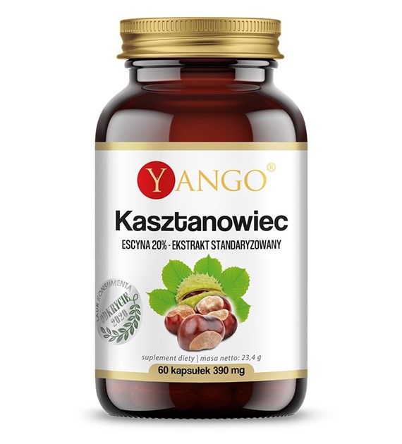KASZTANOWIEC - ekstrakt - 20% escyny - 60 kaps.