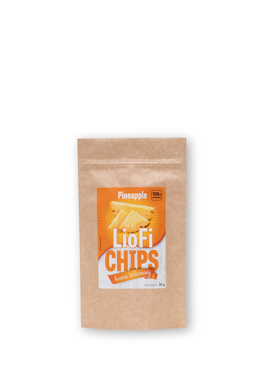 LIOFILIZOWANY ANANAS Liofichips segmenty 30 g