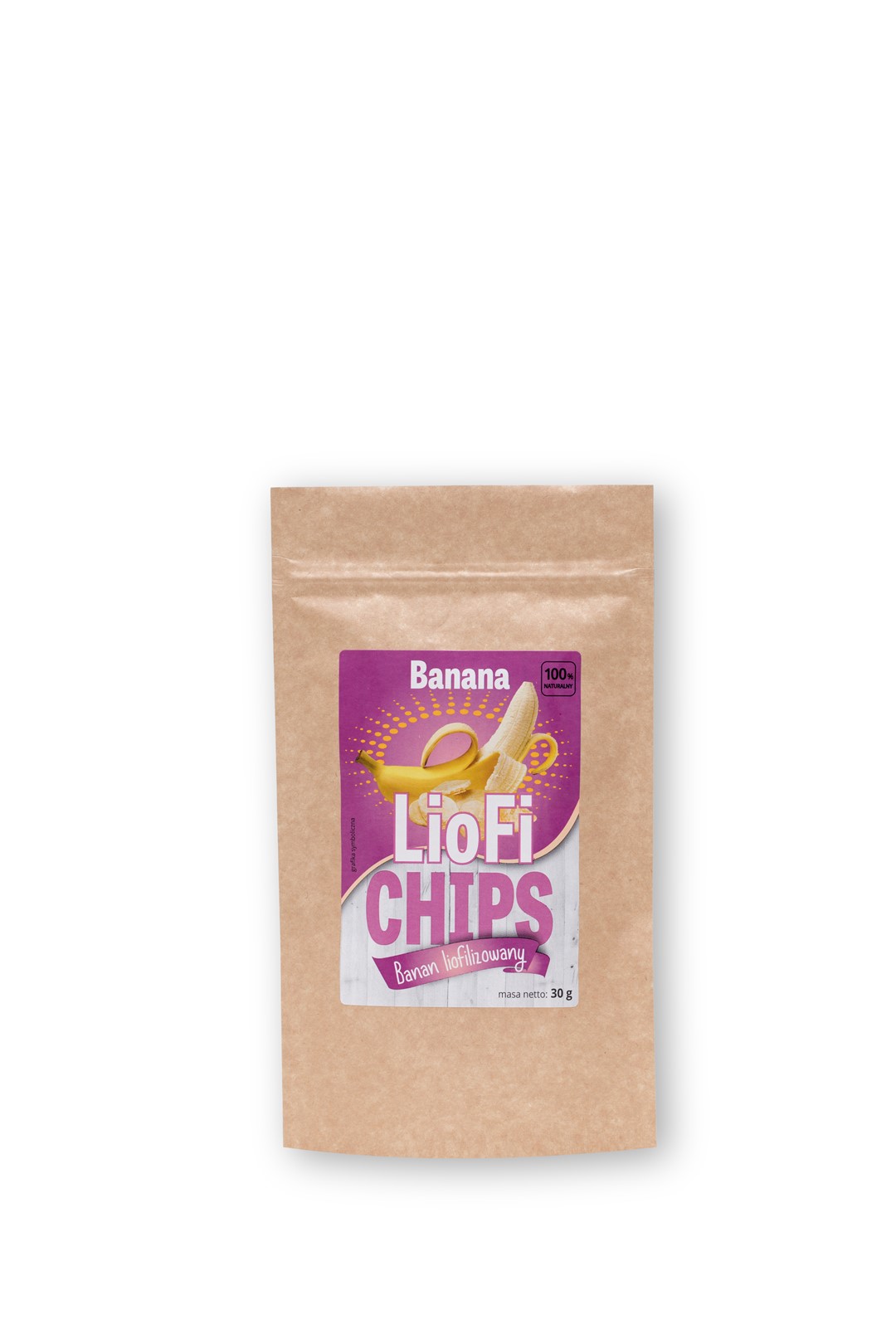 LIOFILIZOWANY BANAN Liofichips plastry 30 g