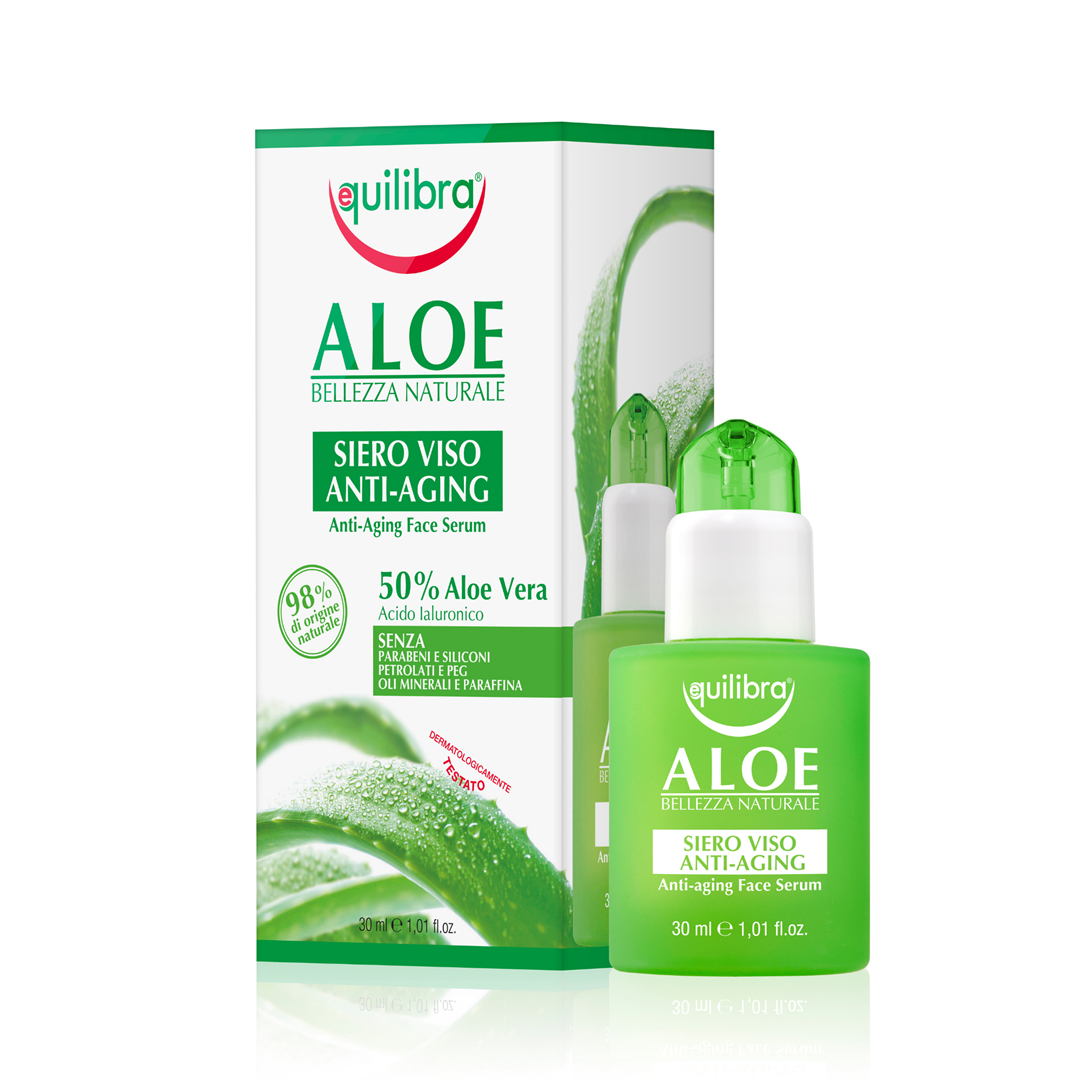 ALOESOWE PRZECIWSTARZENIOWE SERUM DO TWARZY Z KWASEM HIALURONOWYM 30 ml