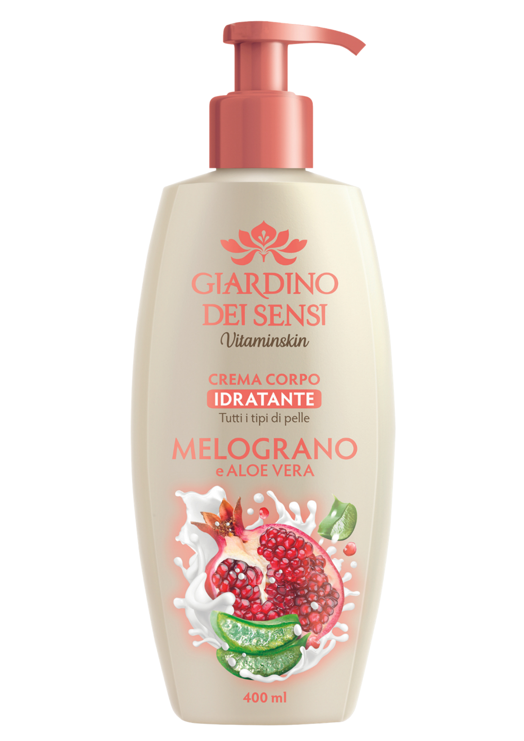 KREM NAWILŻAJĄCY DO CIAŁA OWOC GRANATU & ALOES VERA 400ml