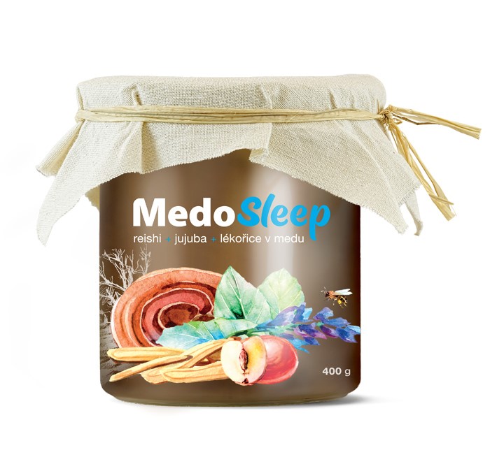 MedoSLEEP                                                                                                Miód + Reishi + jujuba + lukrecja - 400 g
