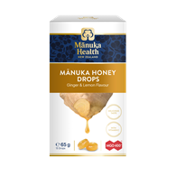 CUKIERKI Z MIODEM MANUKA MGO™ 400+ i witaminą C, o smaku imbirowo-cytrynowym
